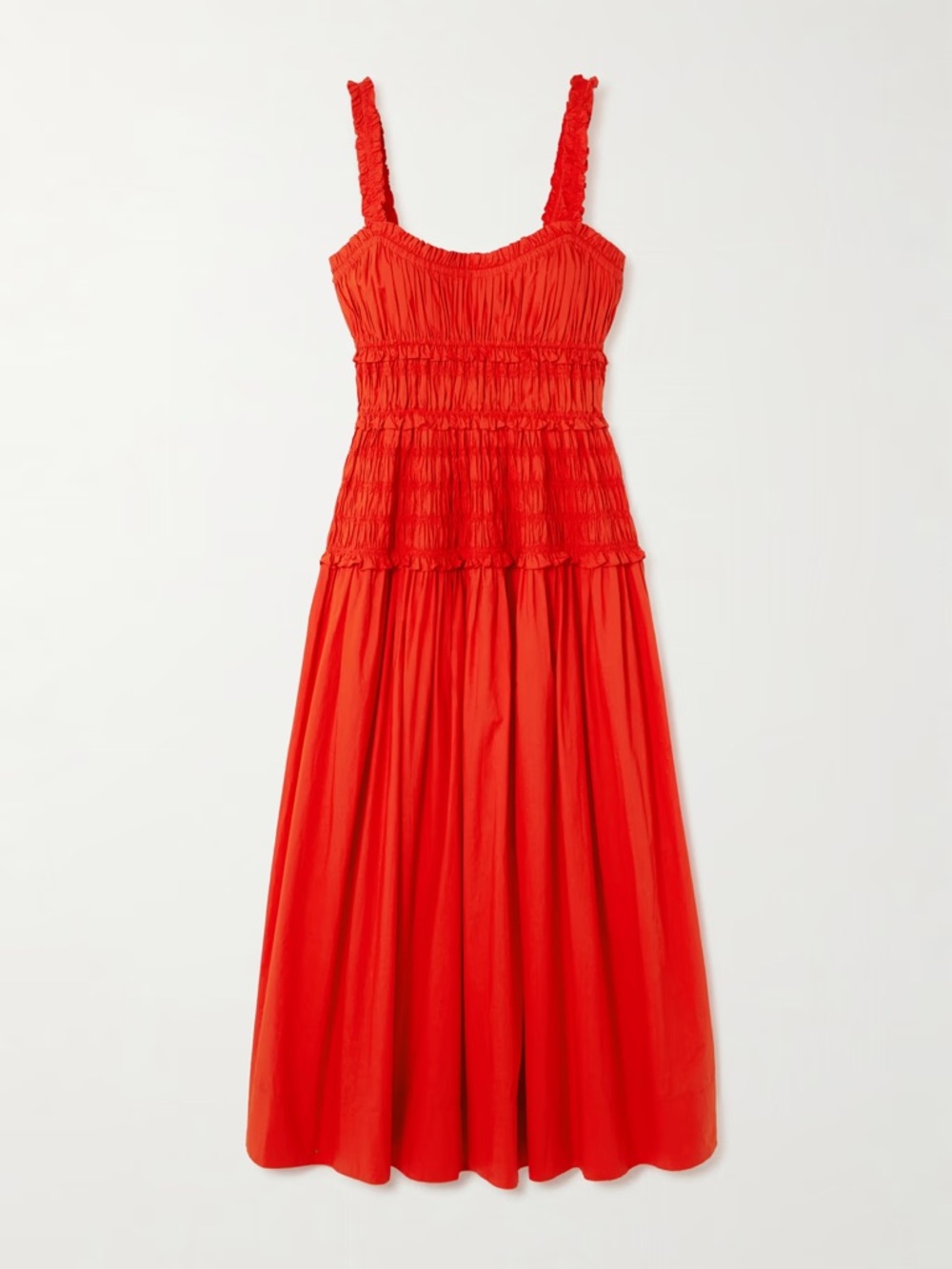 DOEN marianne dress in scarlet XS